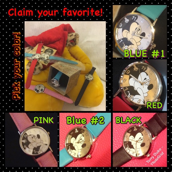 🎁”Thoughtful Mickey” bigface watch 4 colors - Picture 1 of 5